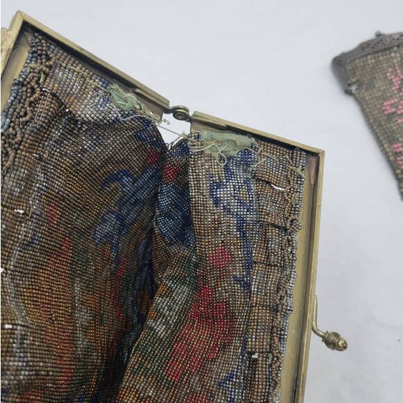 Antique Mesh Purses Collection 2 Stunning 6" long & 4" long - Picture 10 of 16